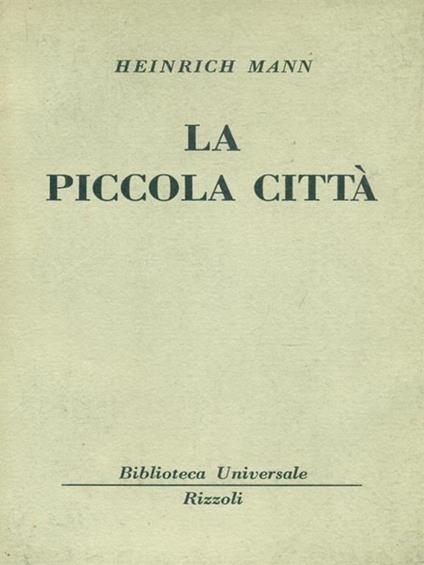 La piccola città - Heinrich Mann - copertina