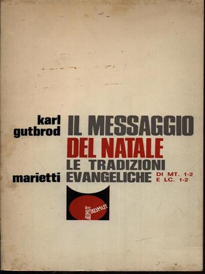 Il messaggio del Natale - Karl Gutbrod - copertina