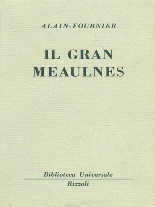 Il gran Meaulnes - Alain Fournier - copertina