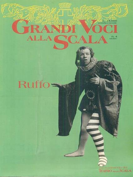   Grandi voci alla scala. n4/ottobre. Ruffo - copertina