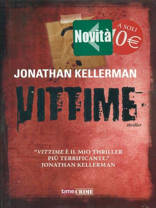 Vittime - Jonathan Kellerman - copertina