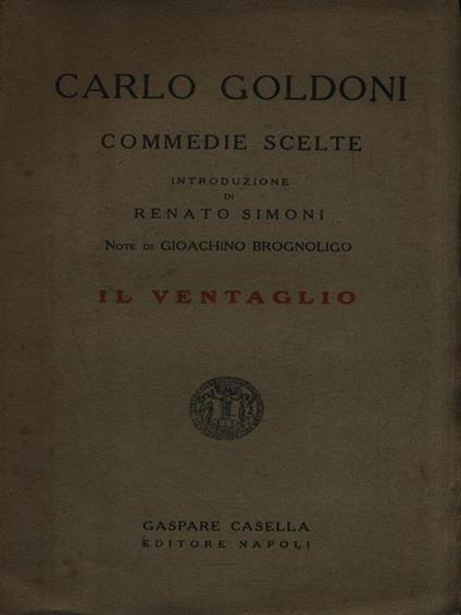 Il ventaglio - Carlo Goldoni - copertina