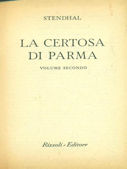 La  certosa di Parma II - Stendhal - copertina