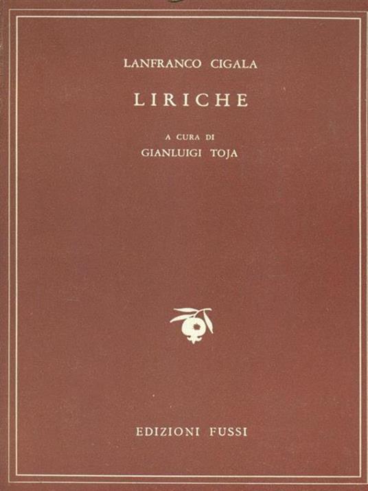 Liriche di: Cigala, Lanfranco - copertina