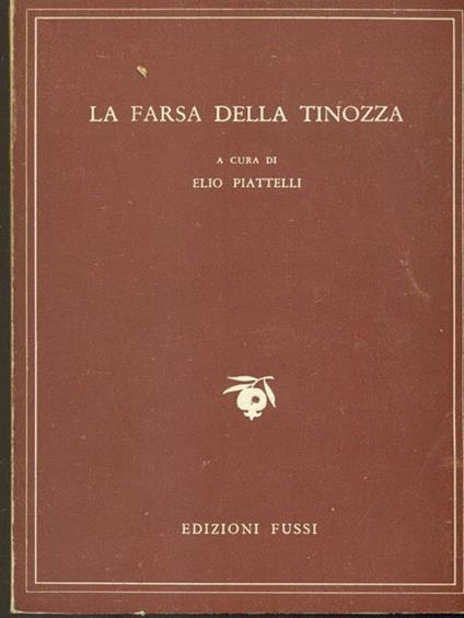 La farsa della tinozza - Elio Piattelli - copertina