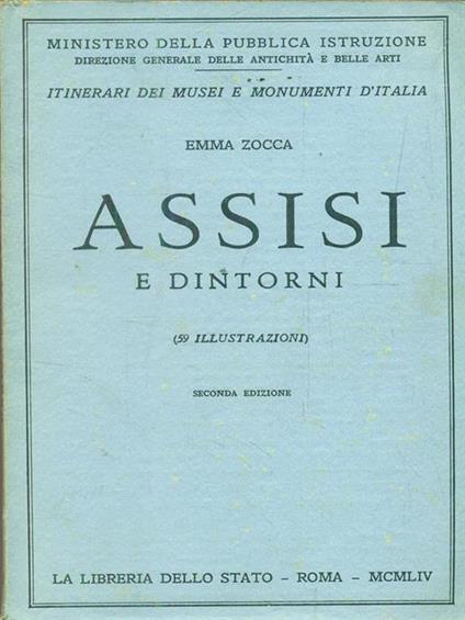 Assisi e dintorni - Emma Zocca - copertina