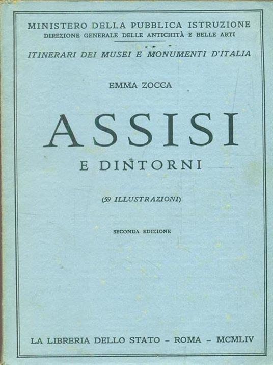 Assisi e dintorni - Emma Zocca - copertina