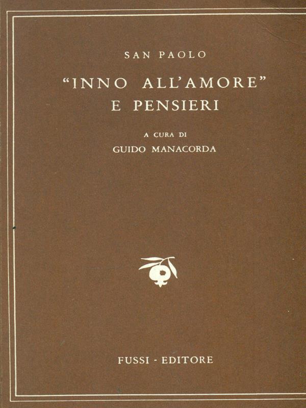 Inno all'amore e pensieri