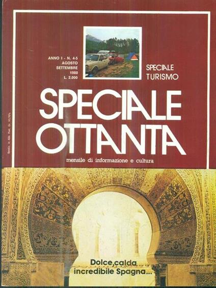   Speciale Ottanta. Anno I/ n.4-5/ agosto-settembre 1980 - copertina