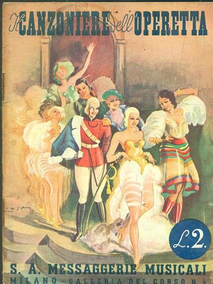 Il canzoniere dell'operetta. Vol 1 - copertina