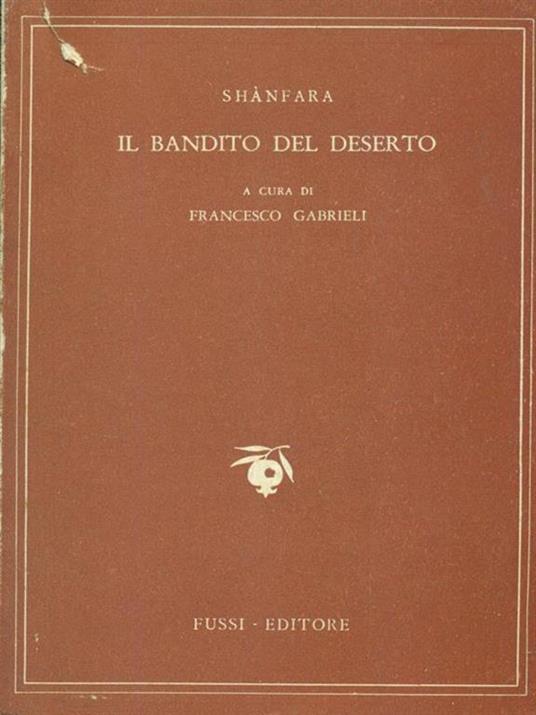 Il bandito del deserto - con testo originale a fronte - copertina