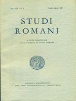   Studi romani Anno VIII- N. 4/ luglio-agosto 1960