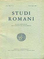   Studi romani Anno VIII- N. 2/marzo-aprile 1960