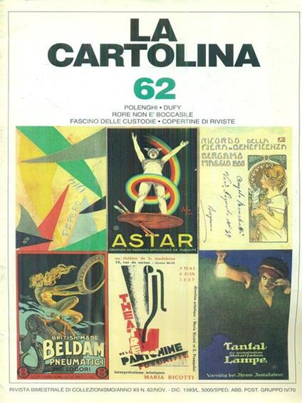 La cartolina n.62/ nov - dic 1993 - copertina