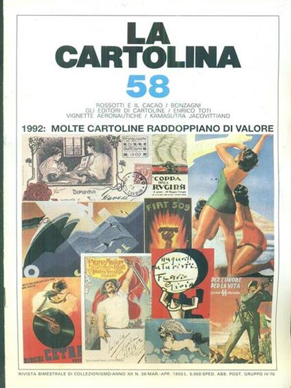 La cartolina n. 58/ mar-apr 1993 - copertina