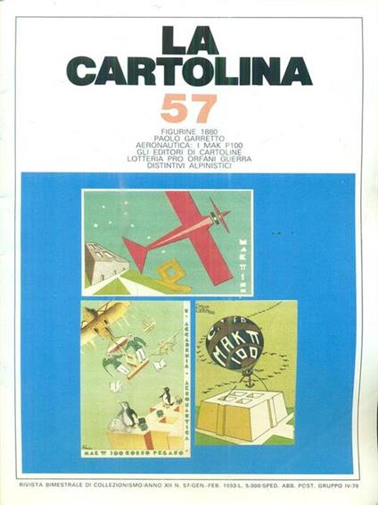 La cartolina n. 57/ gen-feb 1993 - copertina