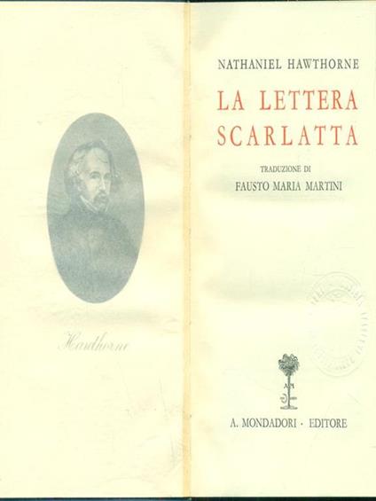 La lettera scarlatta - Nathaniel Hawthorne - copertina