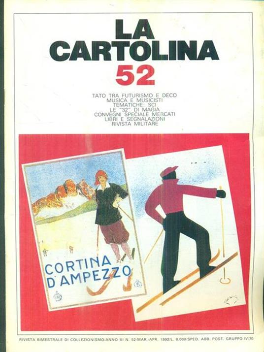 La cartolina n. 52/ mar-apr 1992 - copertina