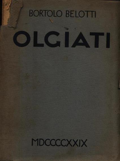 Olgiati - Bortolo Belotti - copertina