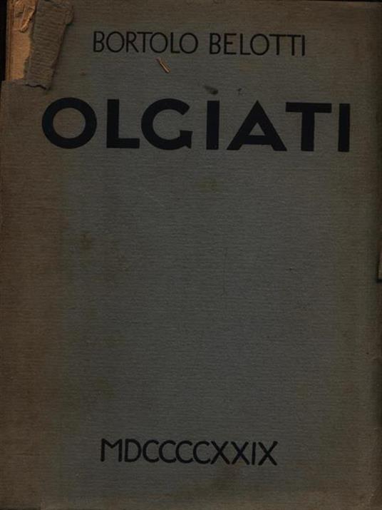 Olgiati - Bortolo Belotti - copertina