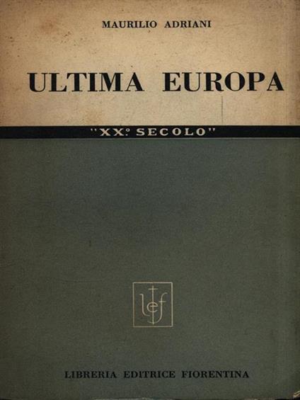Ultima Europa - Maurilio Adriani - copertina