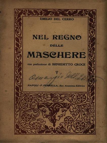 Nel regno delle maschere - Emilio Del Cerro - copertina