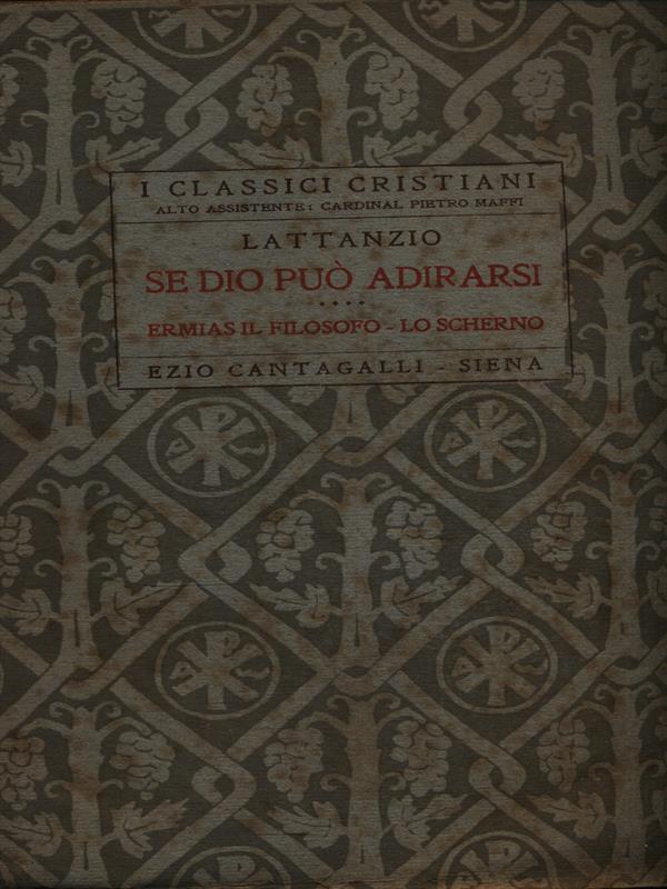   Se Dio può adirarsi