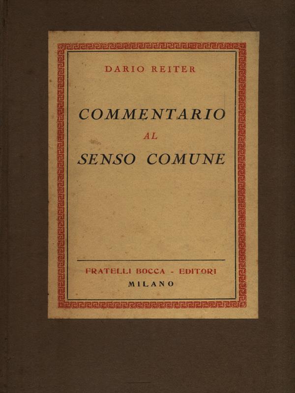 Commentario al senso comune