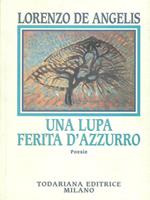 Una lupa ferita d'azzurro