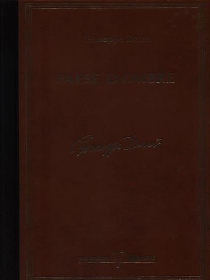 Paese d'ombre - Giuseppe Dessi - copertina