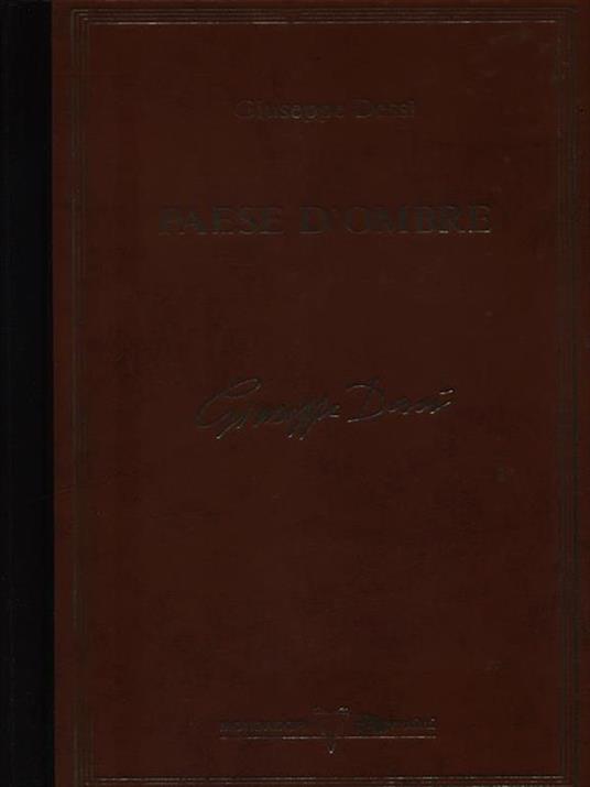 Paese d'ombre - Giuseppe Dessi - copertina