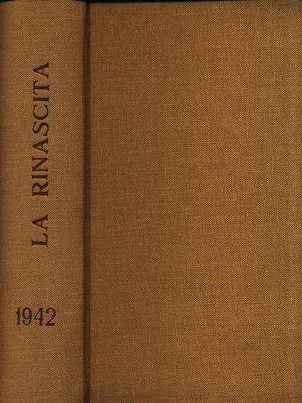 La Rinascita 1942. Riviste dal N. 25 al N. 28 rilegate in un unico volume - copertina