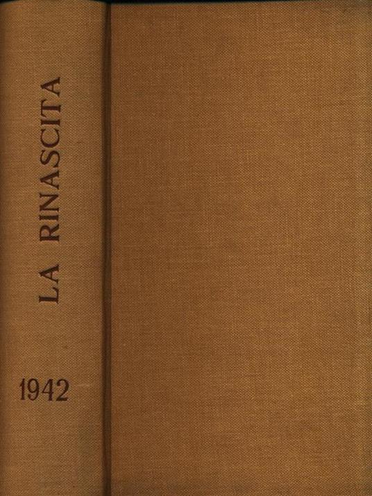 La Rinascita 1942. Riviste dal N. 25 al N. 28 rilegate in un unico volume - copertina