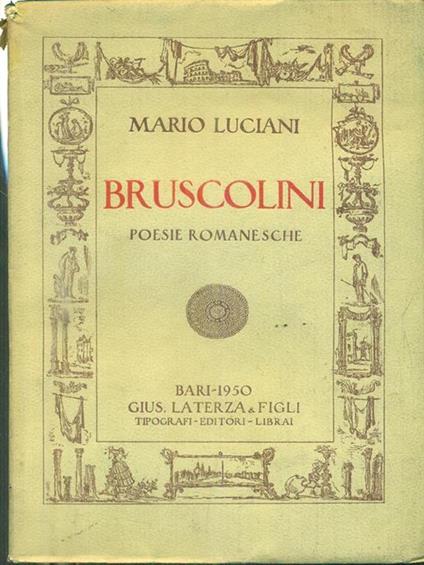 Bruscolini - Mario Luciani - copertina