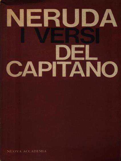 I versi del capitano - Pablo Neruda - copertina