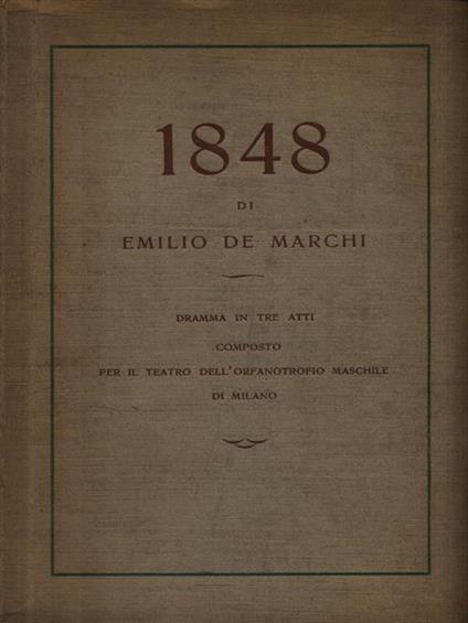 1848 - Emilio De Marchi - copertina
