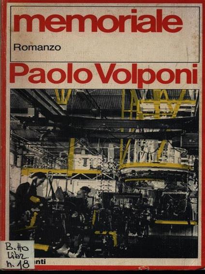   Memoriale - Paolo Volponi - copertina