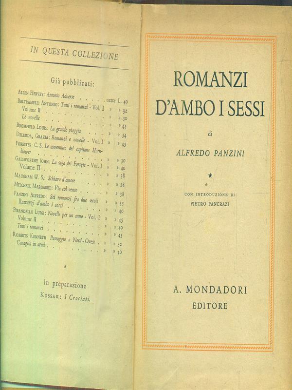 Romanzi d'ambo i sessi