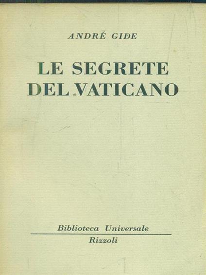 Le segrete del vaticano - André Gide - copertina