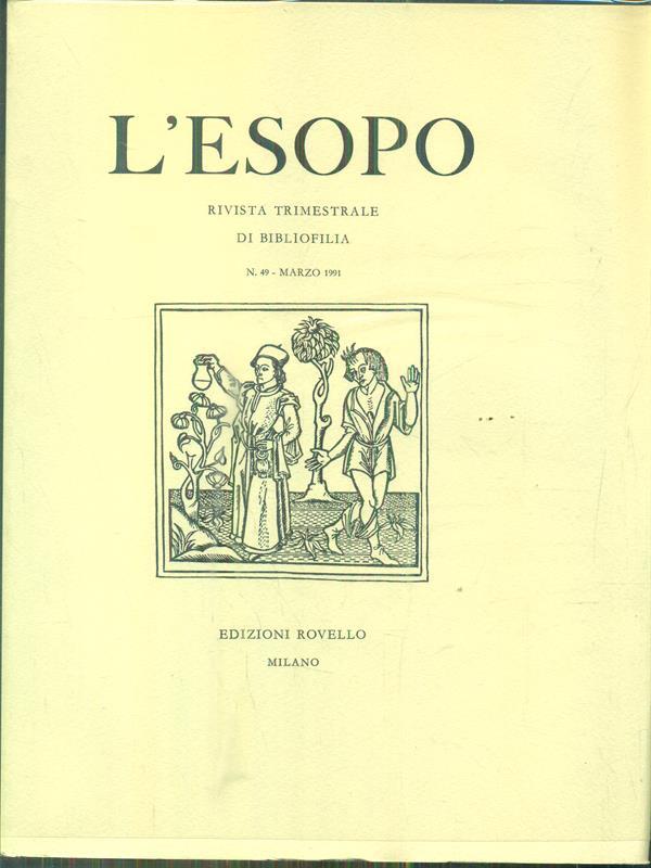 L' Esopo. Rivista trimestrale. Annata completa 1991
