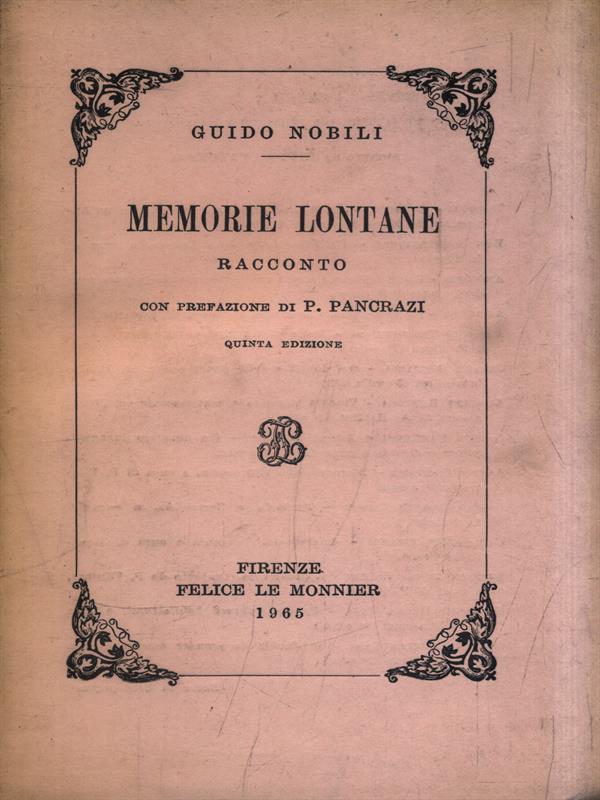 Memorie lontane