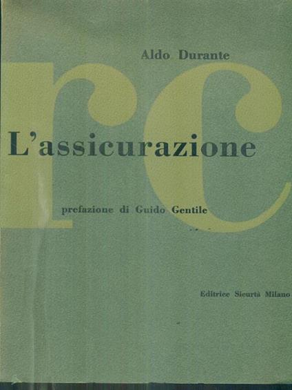L' assicurazione RC - Aldo Durante - copertina