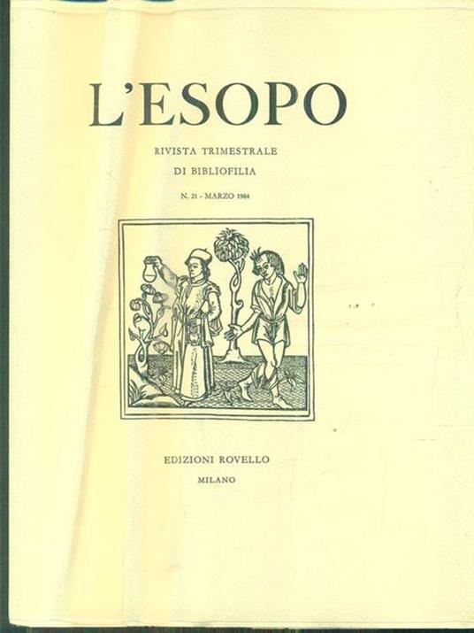 L' Esopo. Rivista trimestrale. Annata completa 1984 - copertina