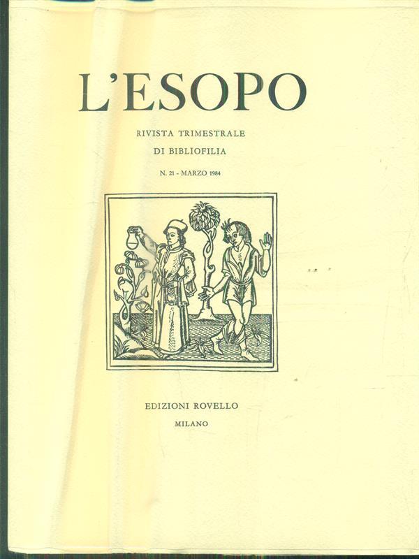 L' Esopo. Rivista trimestrale. Annata completa 1984