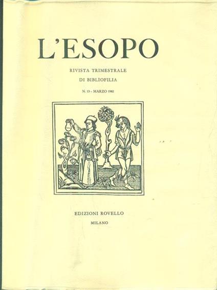 L' Esopo. Rivista trimestrale. Annata completa 1982 - copertina
