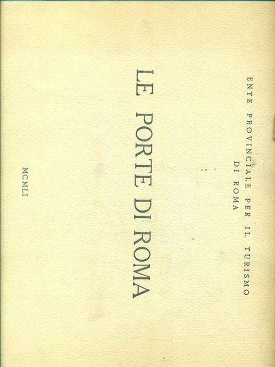 Le porte di Roma - copertina