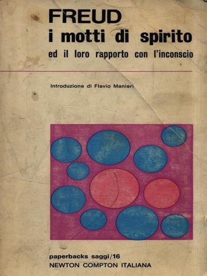 I motti di spirito - Sigmund Freud - copertina
