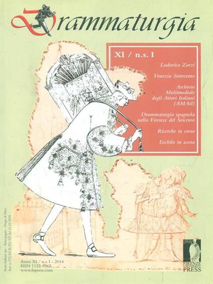 Drammaturgia. Anno XI. n.I. 2014 - copertina