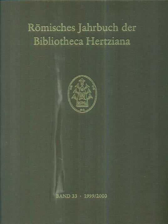 Romisches Jahrbuch der Bibliotheca Hertziana. Band 33/ 1999-2000 - copertina