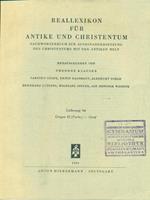 Reallexikon für Antike und Christentum. Lieferung 94/ Gregor II- Greif